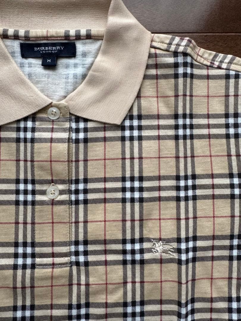 新品未使用未開封！99-00's BURBERRY チェックポロシャツ M