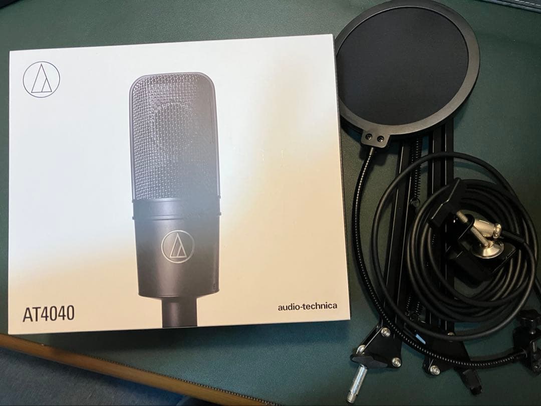 Audio-Technica AT4040 コンデンサーマイク　アーム付き