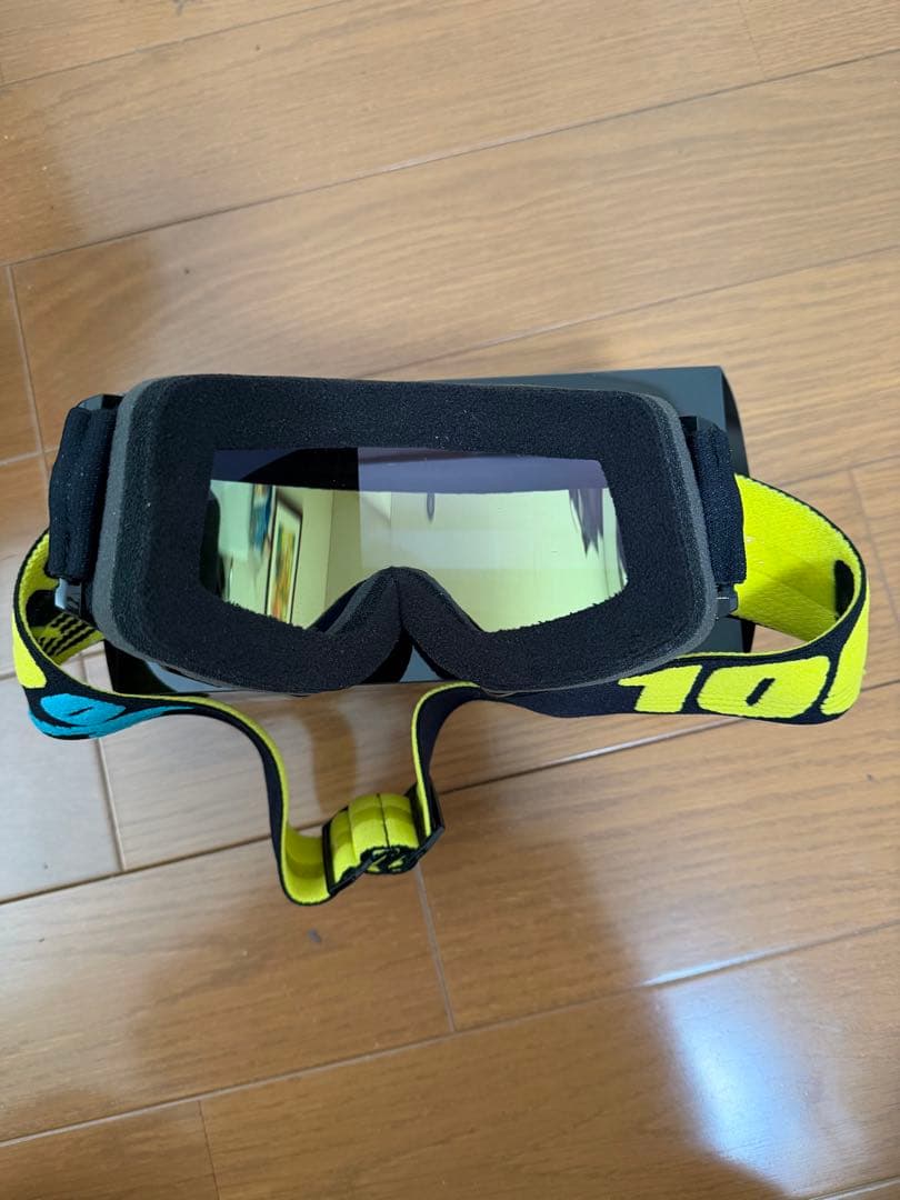 ✨極美品✨100% THE ACCRI ゴーグルゴールドミラー レンズ付き