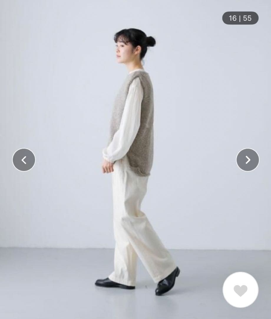 【美品】 URBAN RESEARCH かぐれ ペルーニットベスト グレー