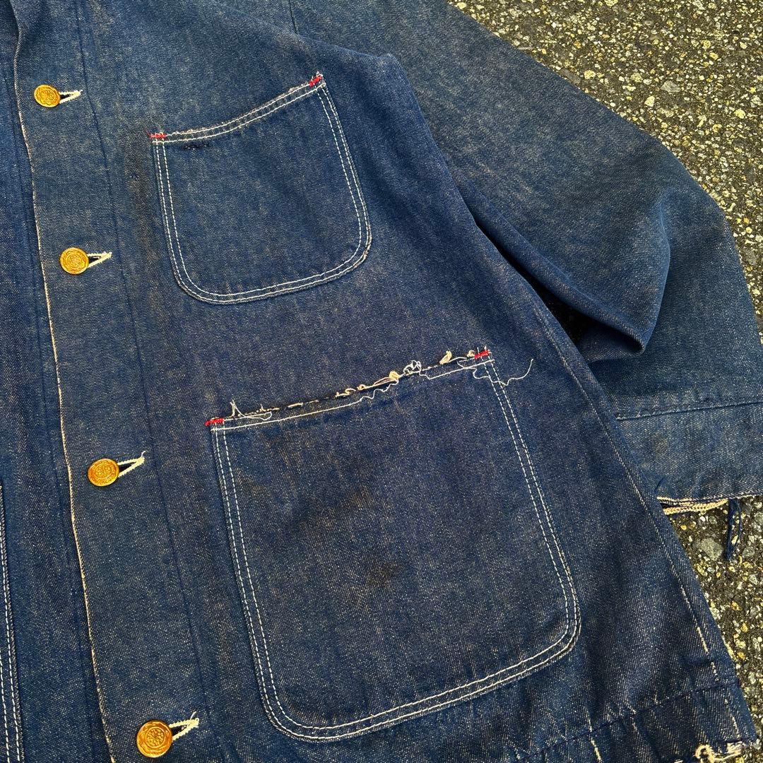 坊*ト様 60s 70s Wrangler デニムカバーオール BLUE BEL