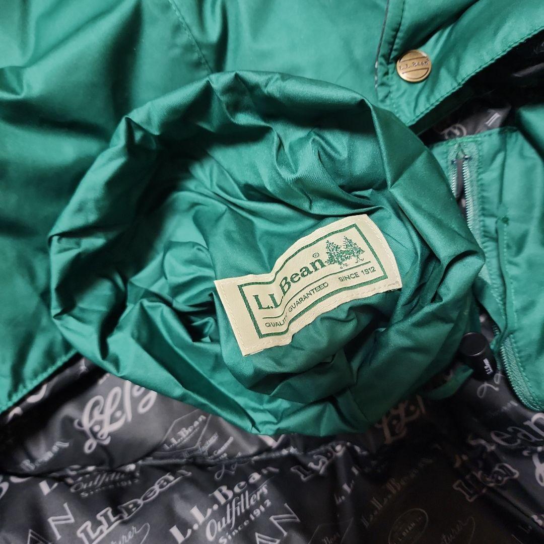 SY24L.L.Bean ダウンベスト MXL　ロゴ総柄裏地 ダウンテック