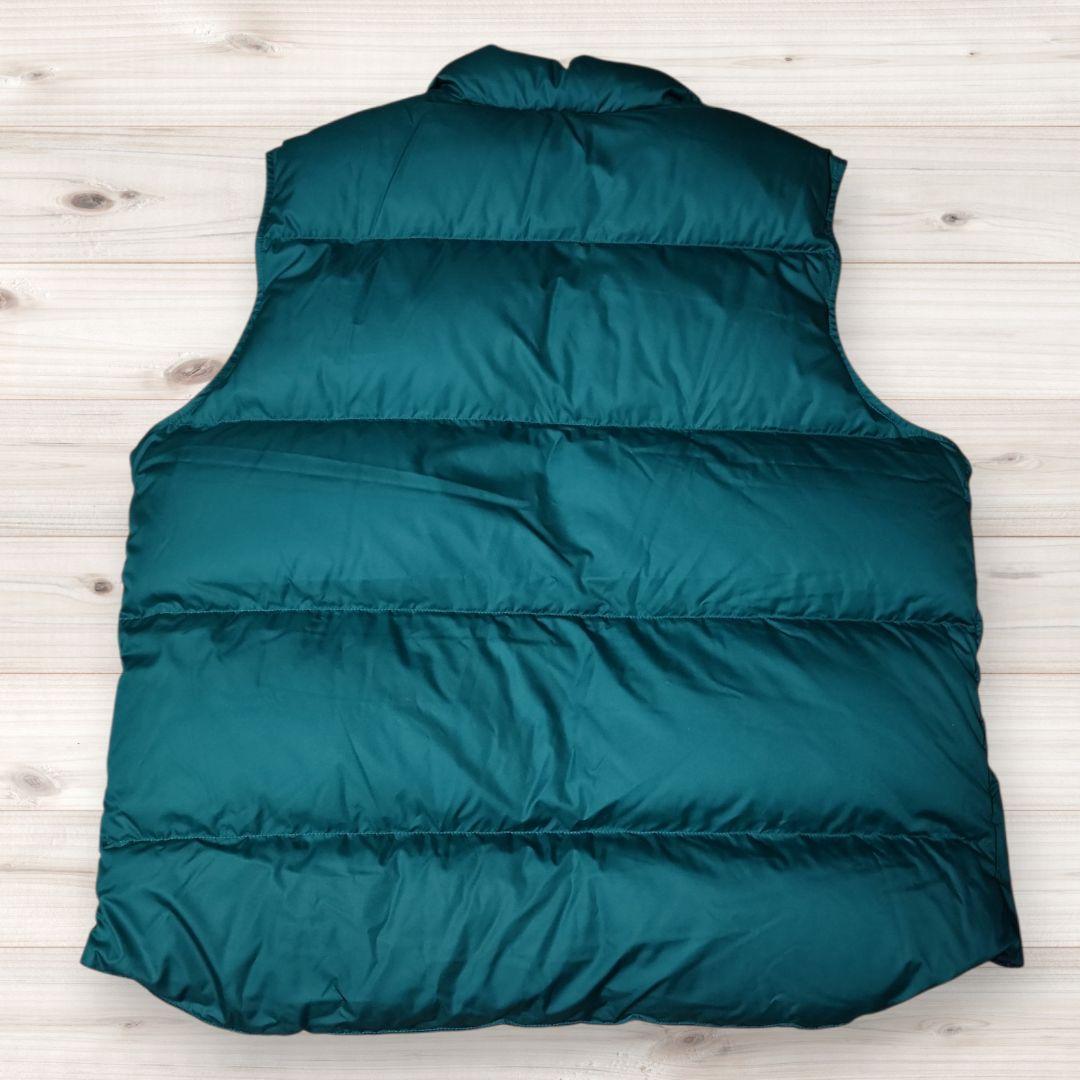 SY24L.L.Bean ダウンベスト MXL　ロゴ総柄裏地 ダウンテック