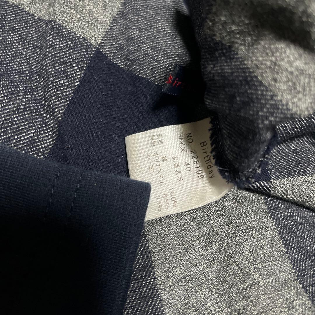 ⋈ラバーズバースデーチェックＡラインチュニックワンピース