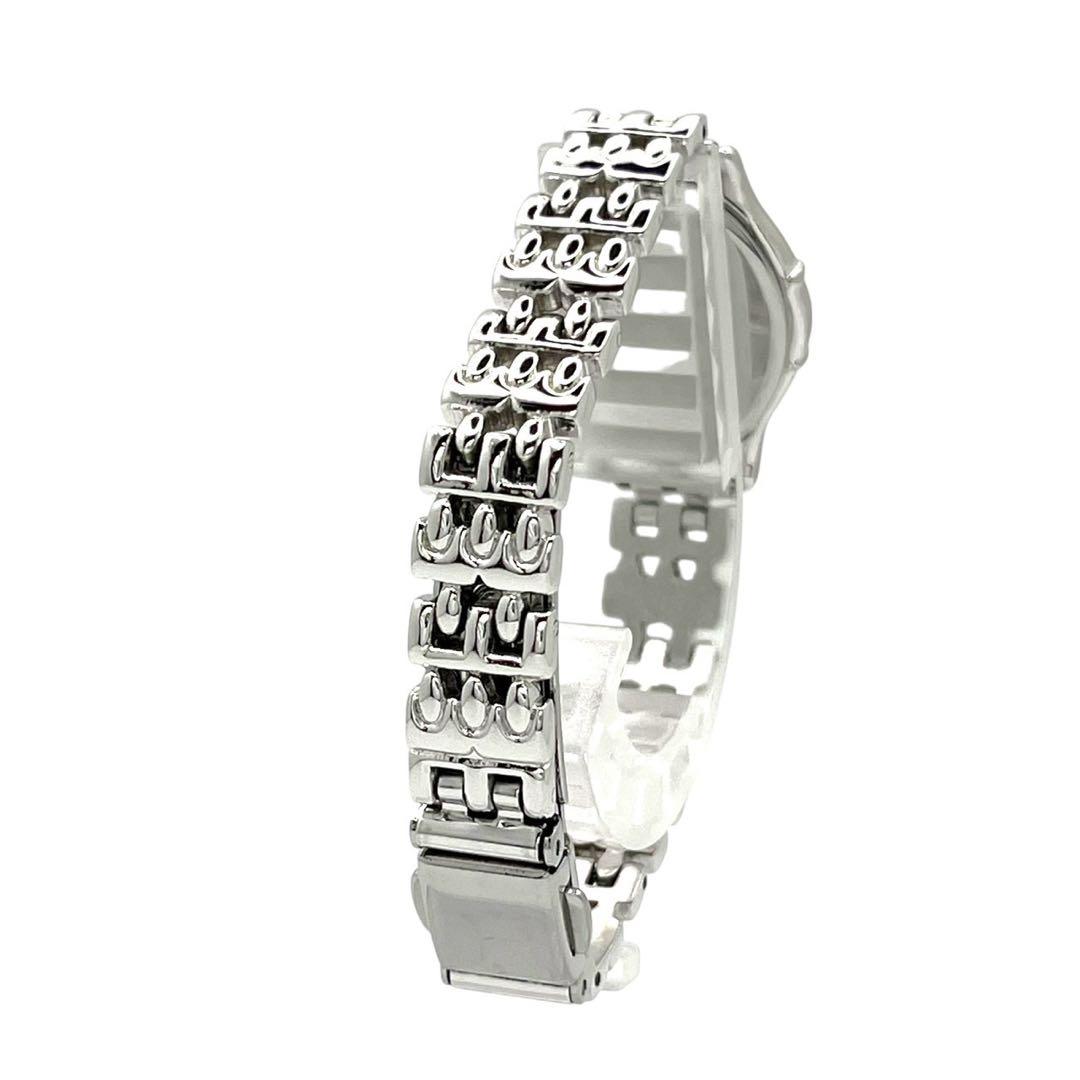 【稼動】セイコー エクセリーヌ 6Pダイヤ オーバル シェル 腕時計 1184