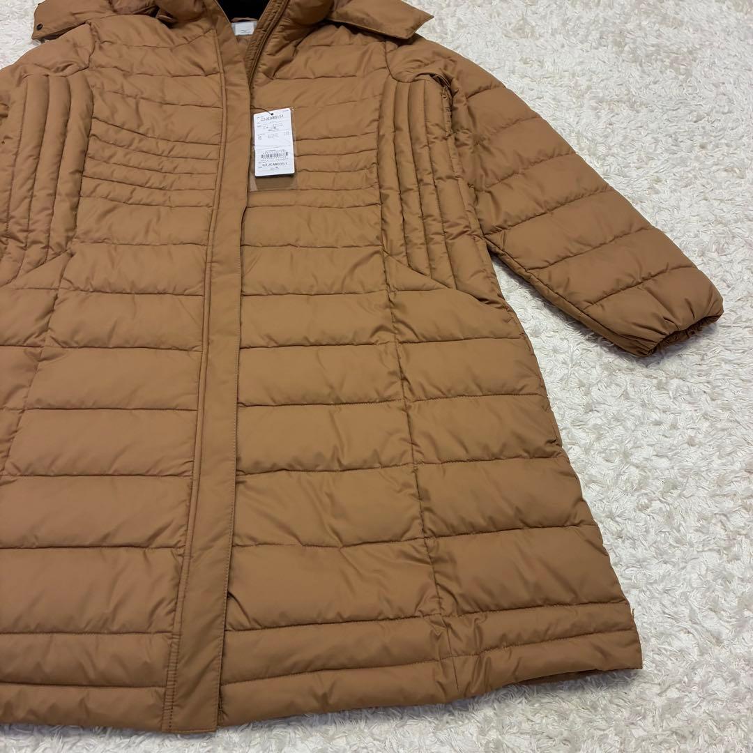 新品タグ付き プレスサーモリフレクションギア中綿ロングコート キャメル XL