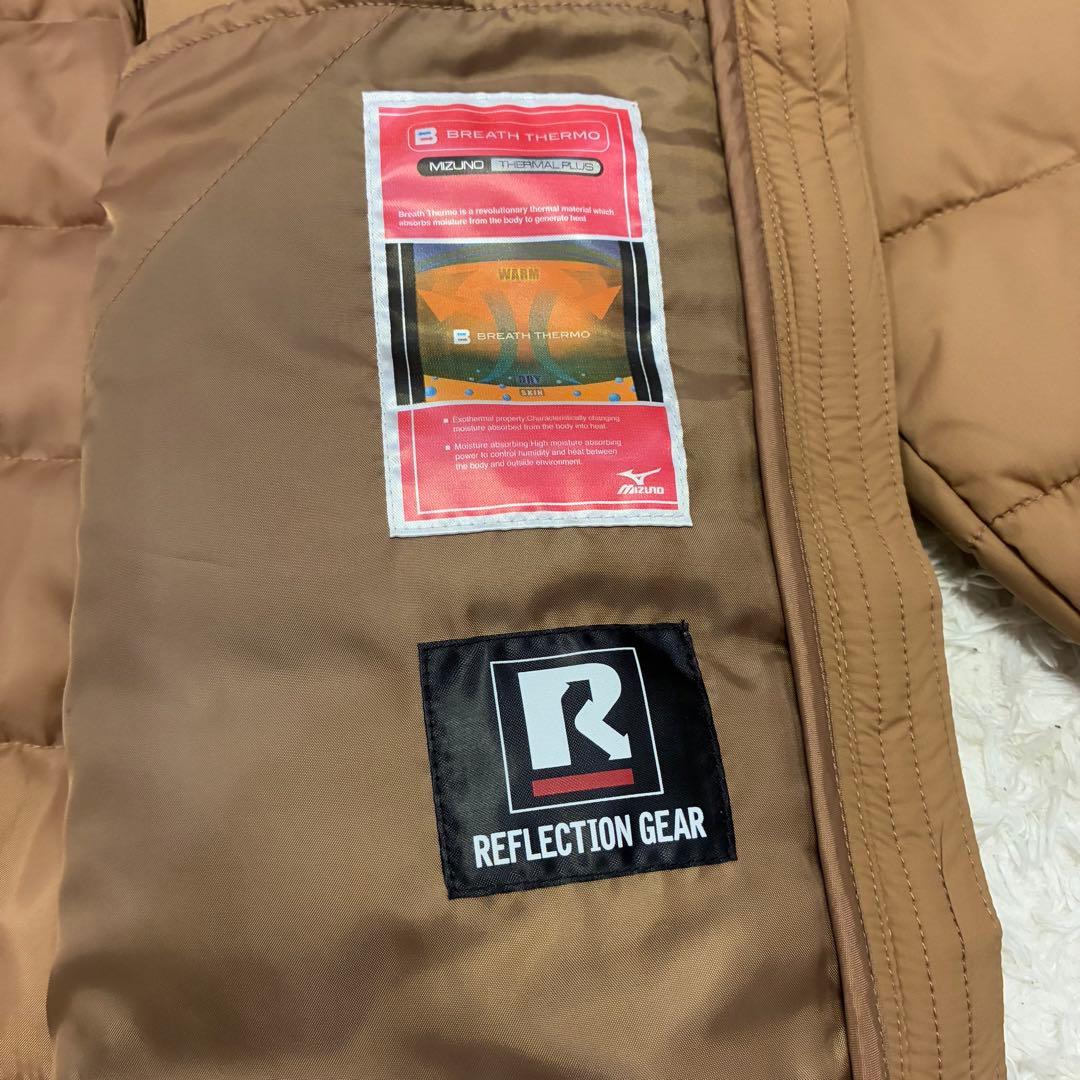 新品タグ付き プレスサーモリフレクションギア中綿ロングコート キャメル XL