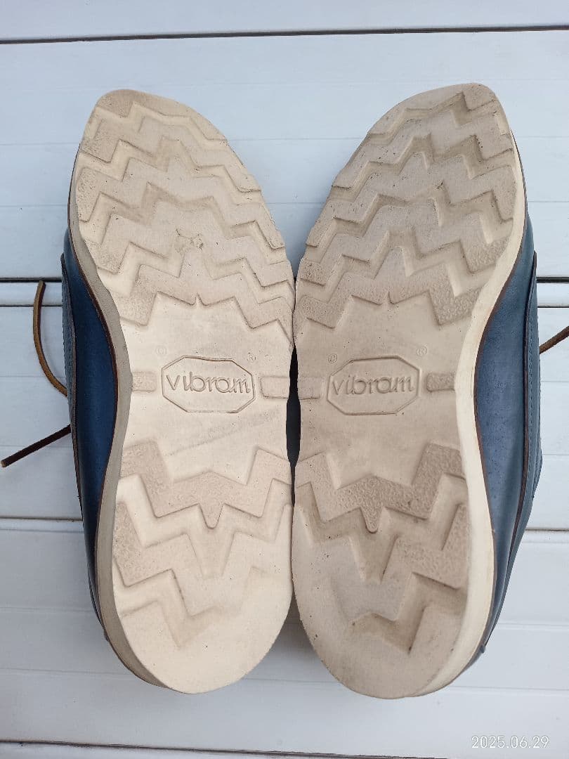 アメリカ製オークストリートブーツメーカーズ本革ネイビー8.5D26.5cm 中古