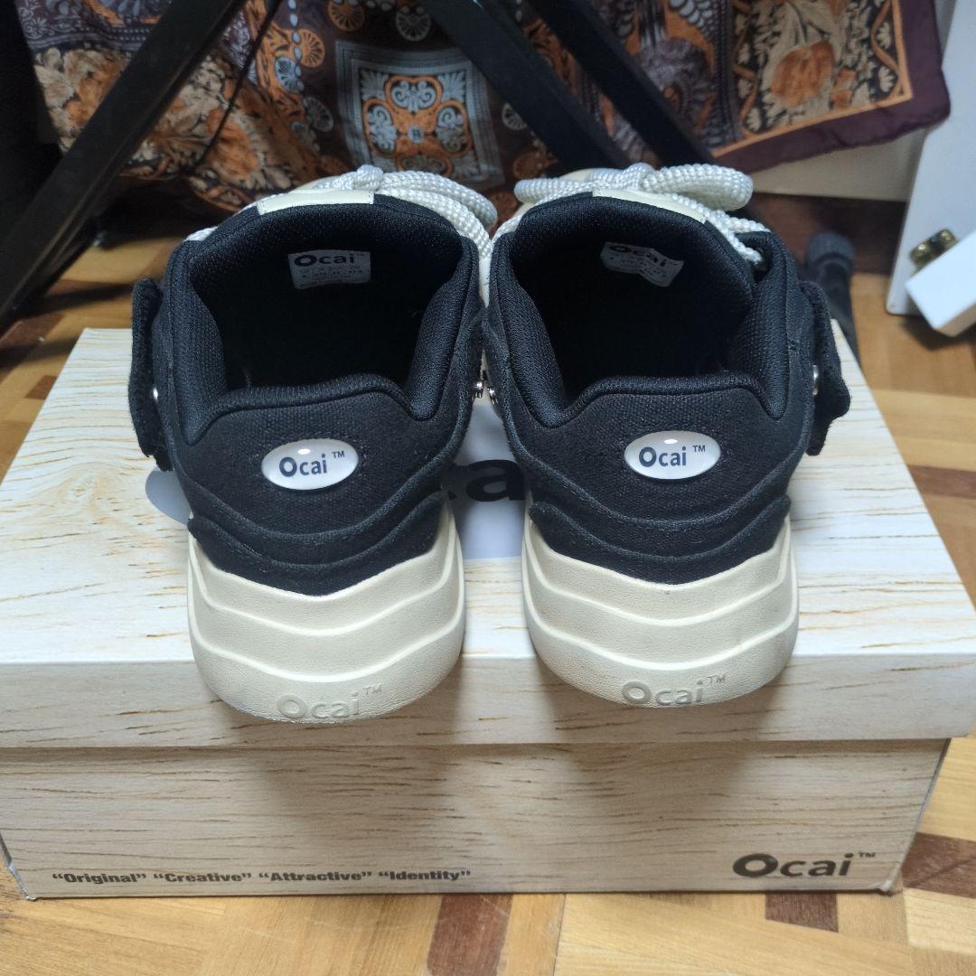 Ocai Smile Canvas 厚底 デカ靴 黒 スニーカー 箱付き