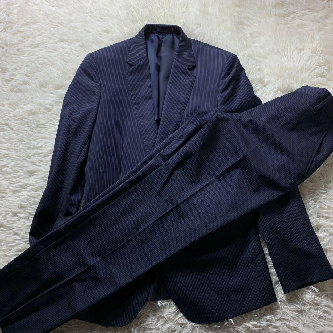 美品■ポールスミス スーツ セットアップ ゼニア ネイビー　S