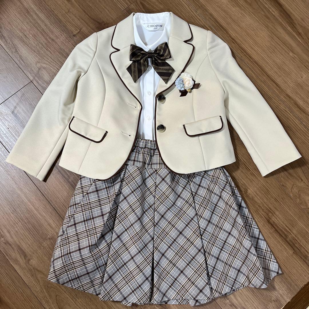 CHOPIN 120センチ　ベーシックジャケットスーツ