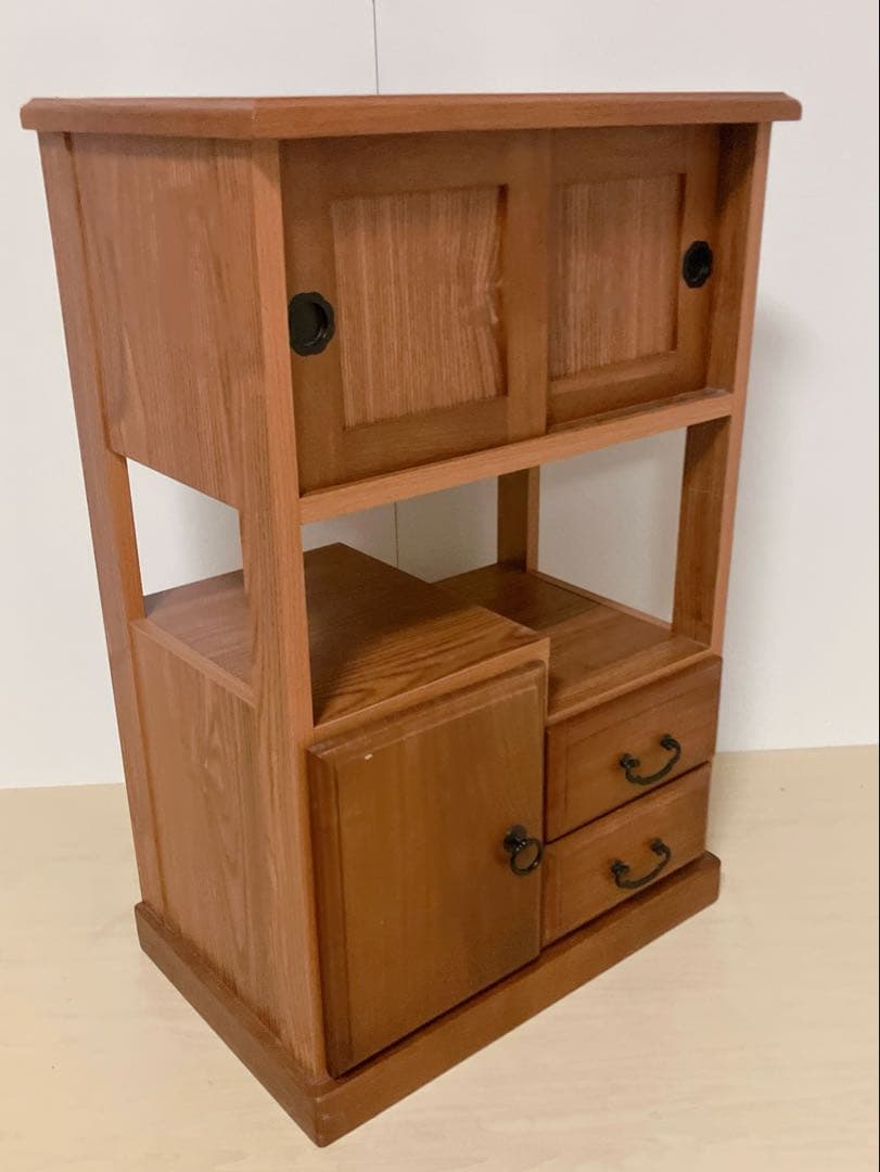 昭和レトロ　和風　飾り棚　和風チェスト　茶室　サイドチェスト