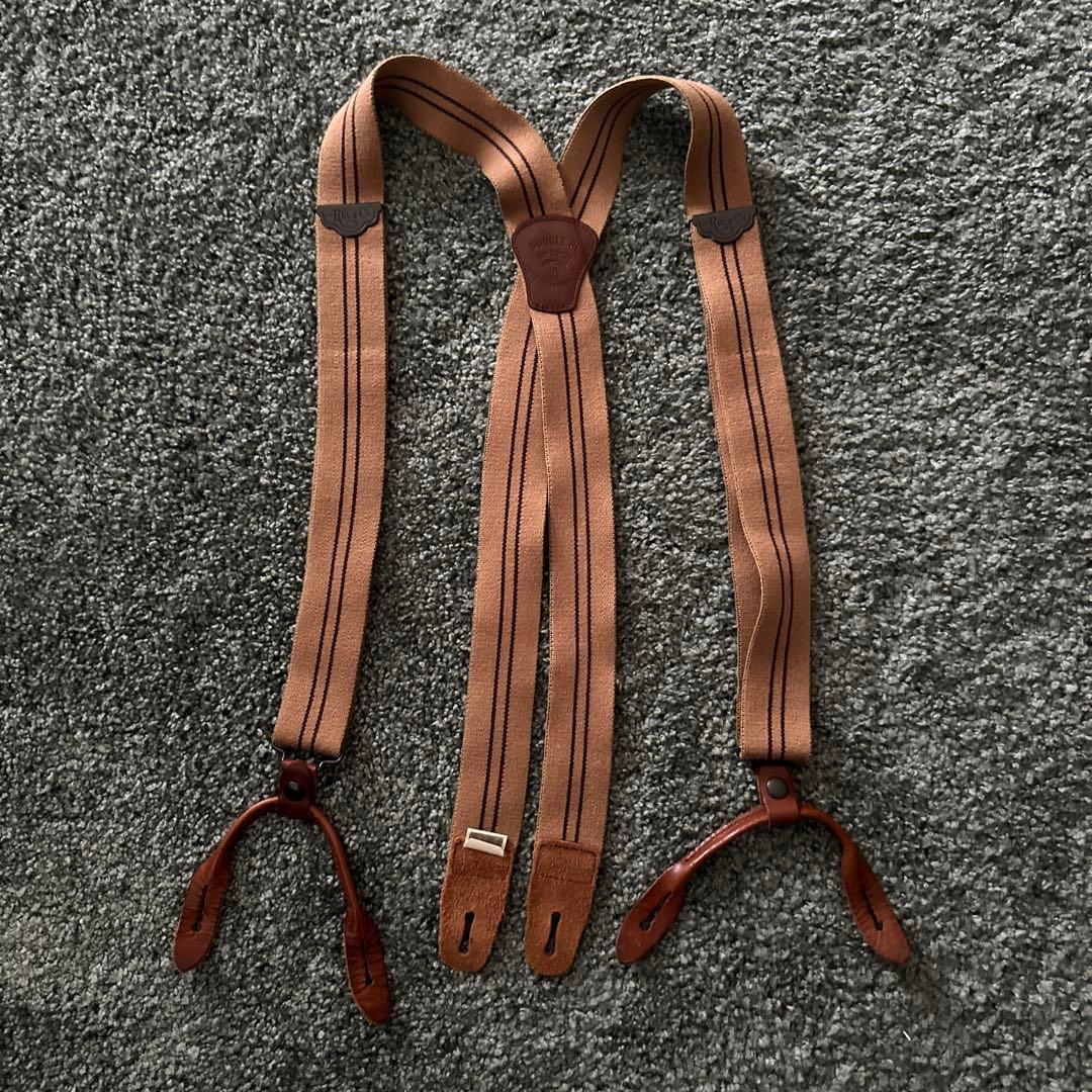 Double RL ストライプ サスペンダー