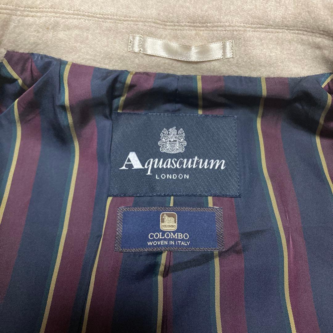 専用アクアスキュータム×コロンボ　最高級 カシミヤ100% チェスター ダブル