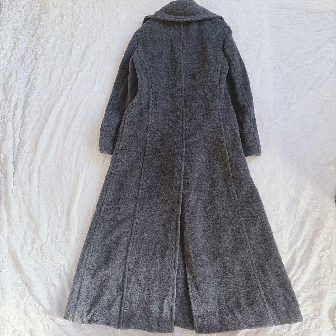 【マックスアンドコー】カシミヤ混 マキシ丈 女優襟 ゆったり ロングコート