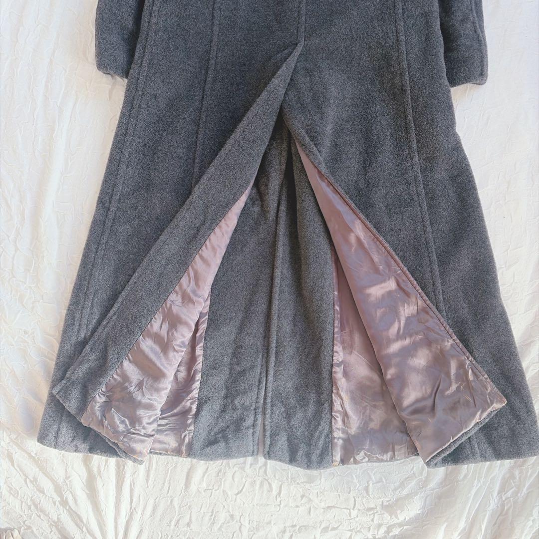 【マックスアンドコー】カシミヤ混 マキシ丈 女優襟 ゆったり ロングコート