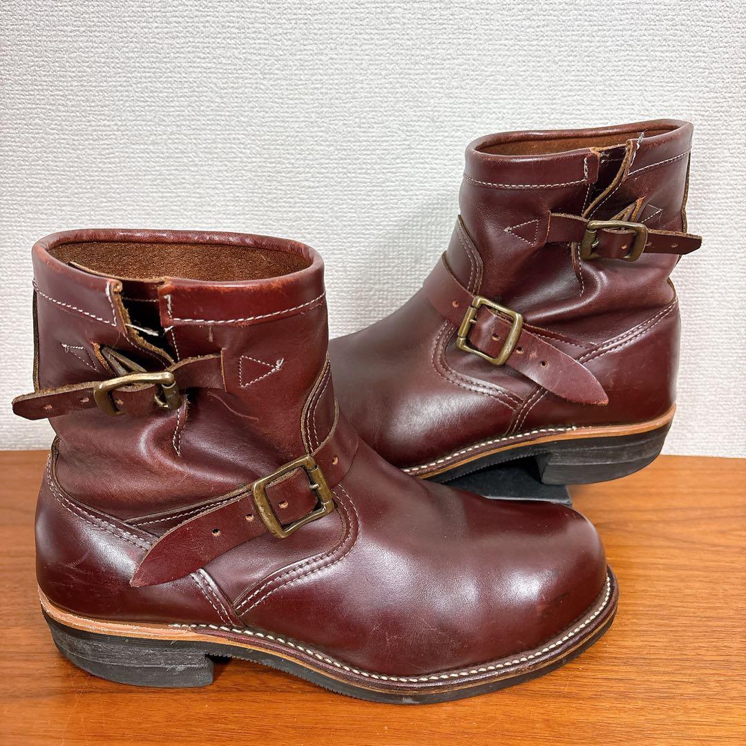 CHIPPEWA チペワ ショートエンジニア ブーツ バーガンディ US8.5E