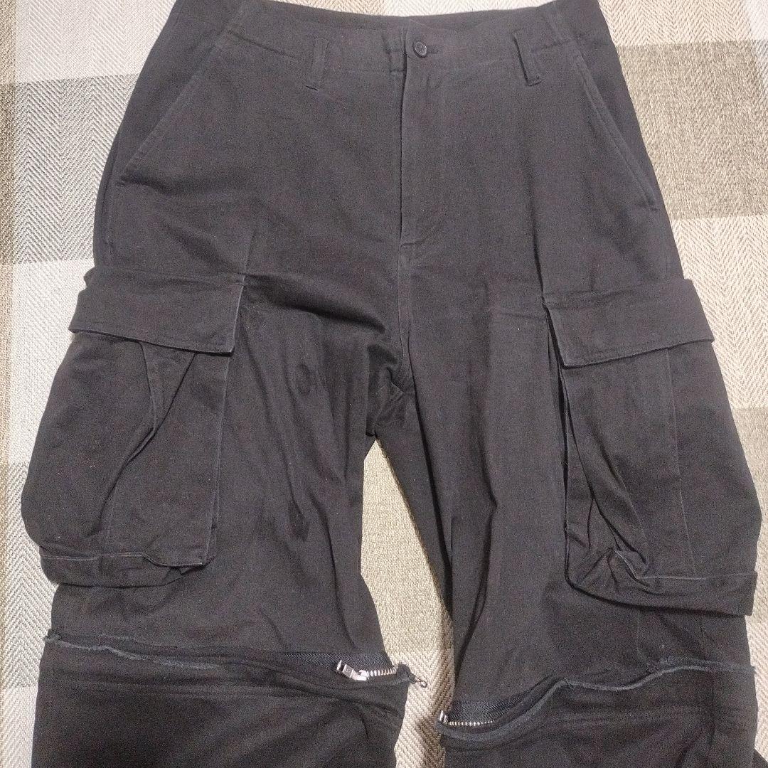 【GRANCY】ジップデザイン カーゴパンツS