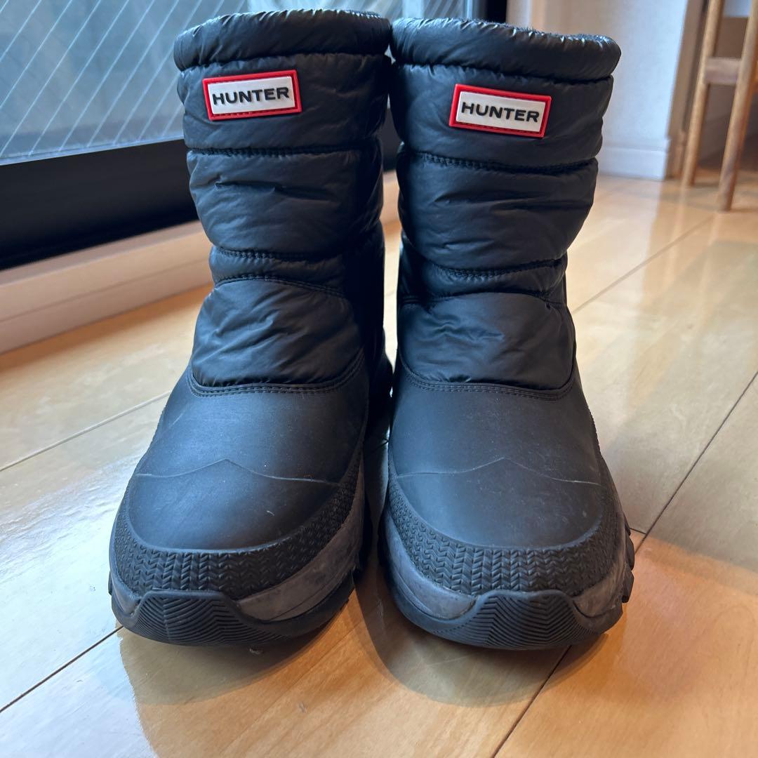 HUNTER ブラック スノーブーツ