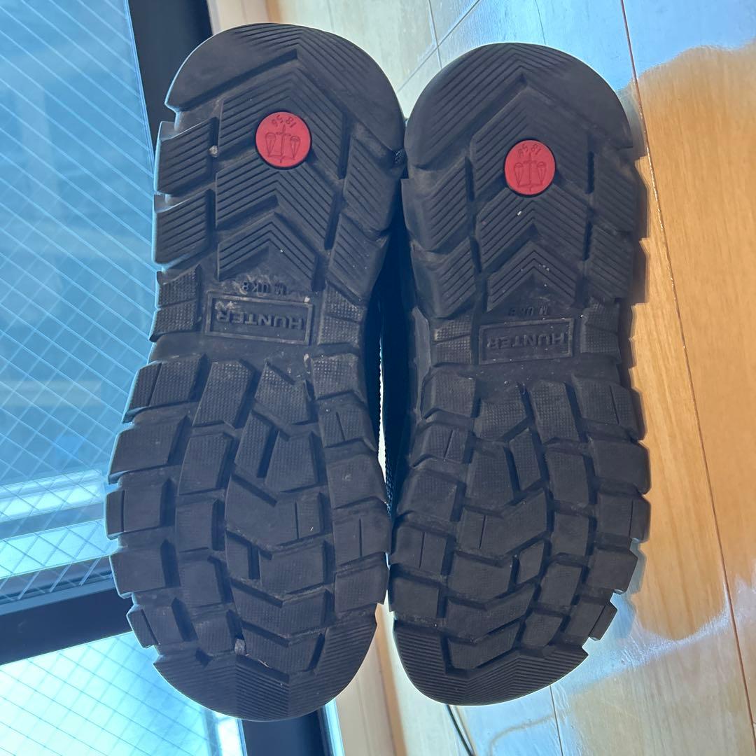 HUNTER ブラック スノーブーツ