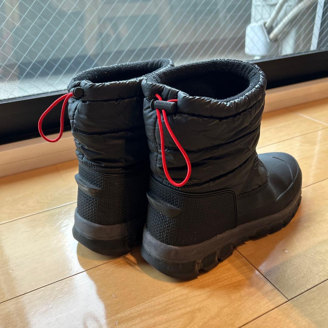 HUNTER ブラック スノーブーツ