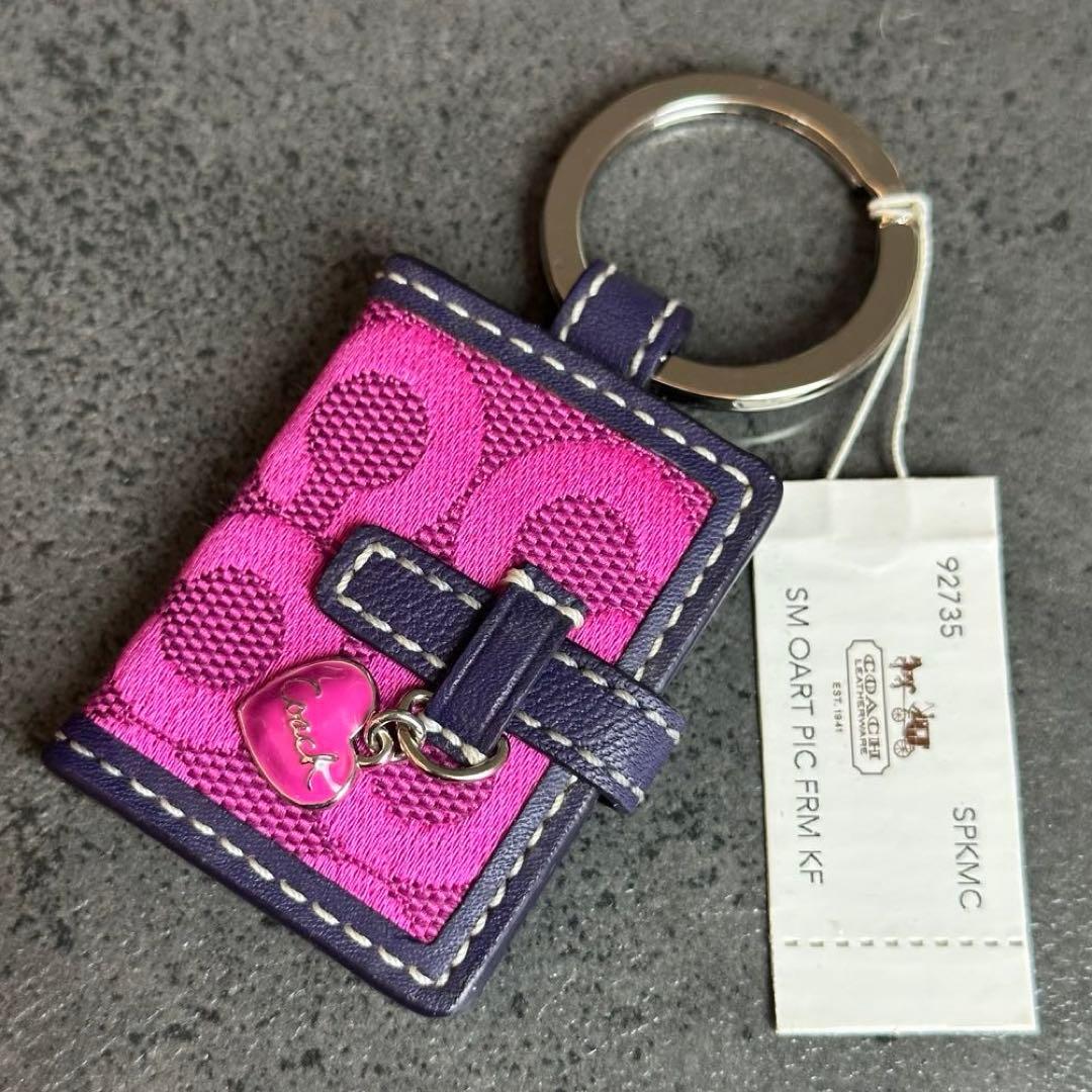 未使用タグ付✨COACH Op Art Picture Frame Charm