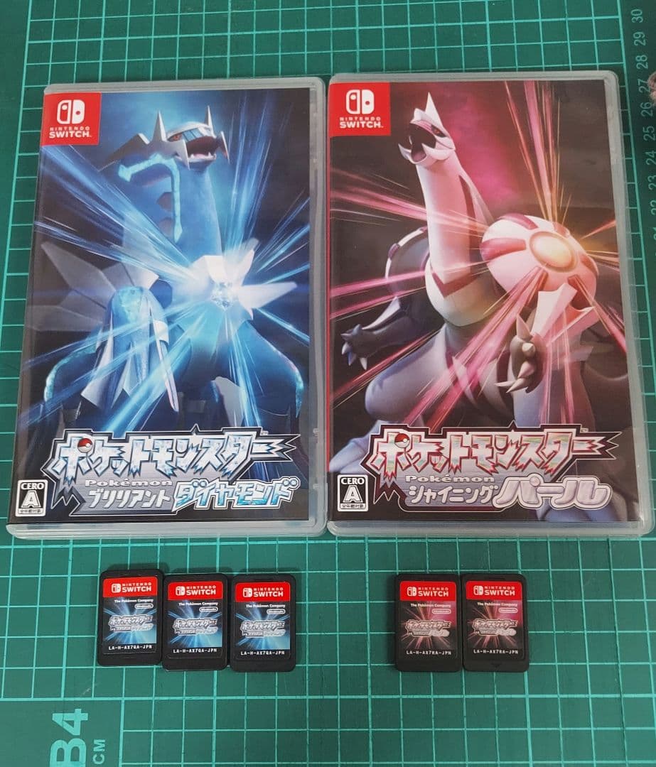スイッチ　ポケモン　ブリリアントダイヤモンド３枚　シャイニングパール２枚