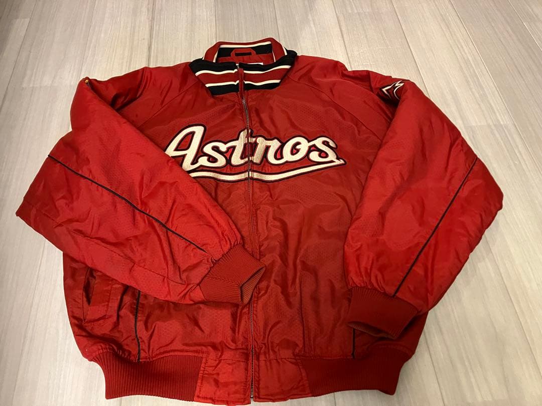 Majestic マジェスティック MLBスタジアムジャケット レッド