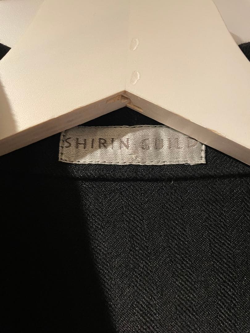 黒 M 激レアロング丈 90s Shirin Guild Band collar