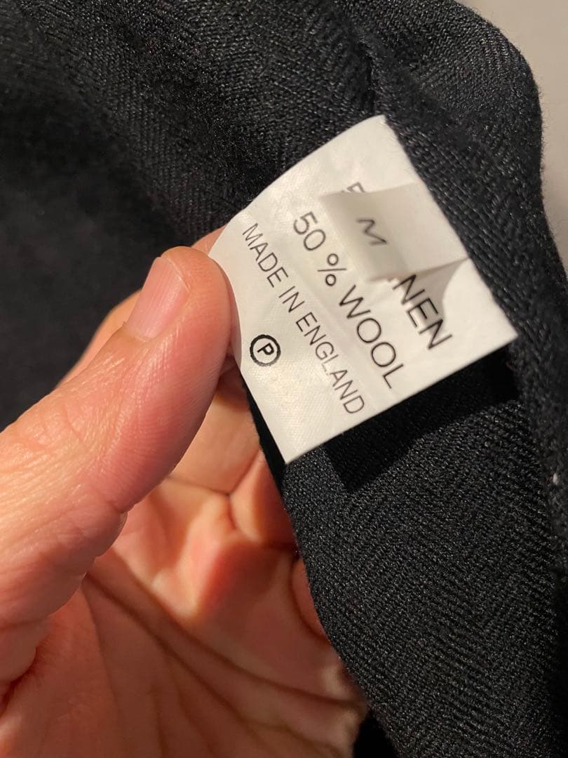 黒 M 激レアロング丈 90s Shirin Guild Band collar