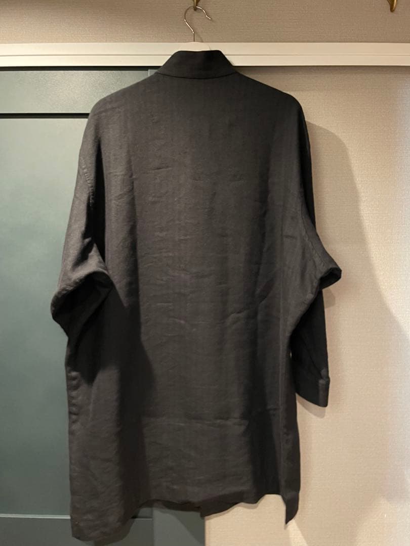 黒 M 激レアロング丈 90s Shirin Guild Band collar