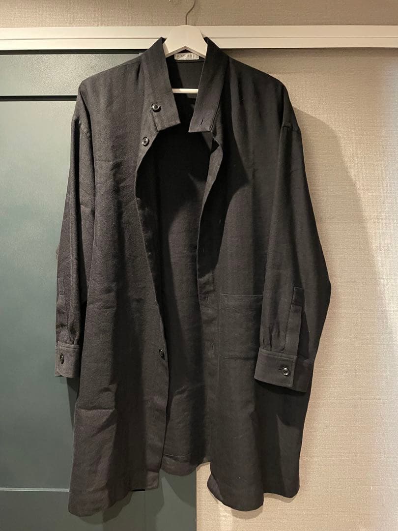 黒 M 激レアロング丈 90s Shirin Guild Band collar