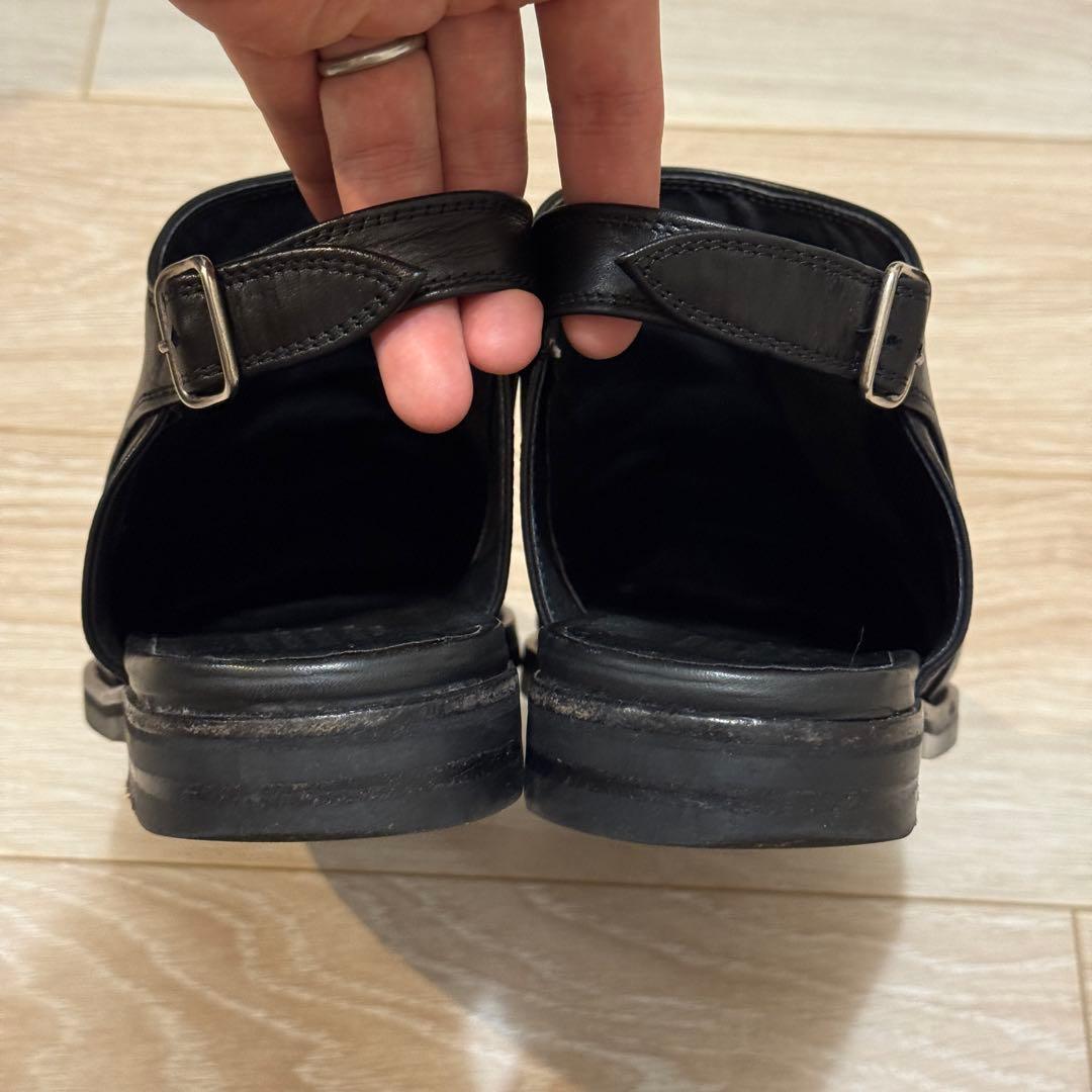 44 マルジェラ レザーサボ シューズ スリングバック