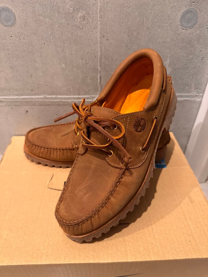 【美品】ティンバーランドレザーモカシンシューズ
