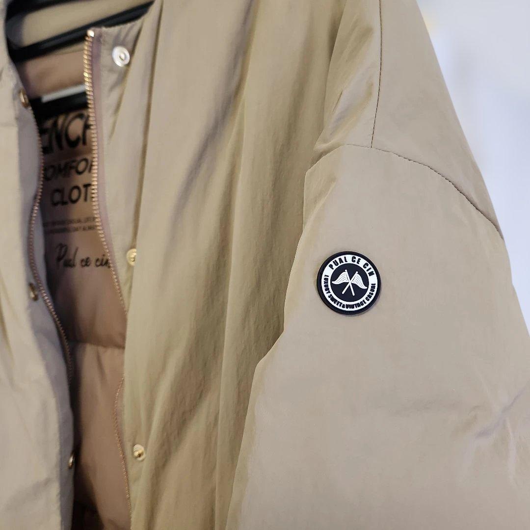 French Duck ノーカラーダウンジャケット iroiro です売切