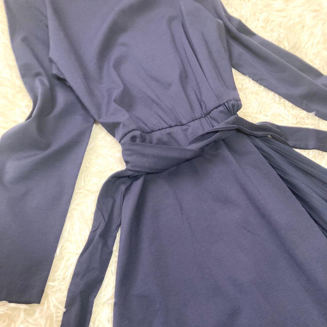 WEEKEND MAX MARA サイドプリーツジャージワンピース　洗える　M