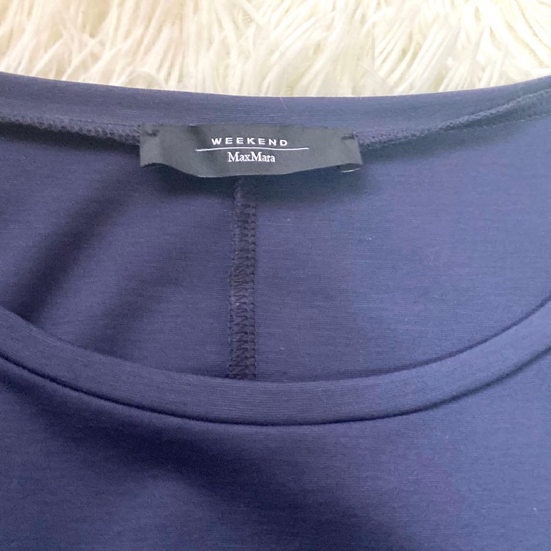 WEEKEND MAX MARA サイドプリーツジャージワンピース　洗える　M