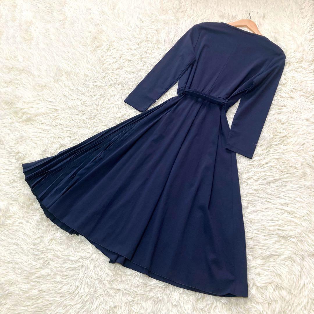 WEEKEND MAX MARA サイドプリーツジャージワンピース　洗える　M