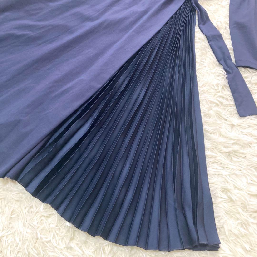 WEEKEND MAX MARA サイドプリーツジャージワンピース　洗える　M