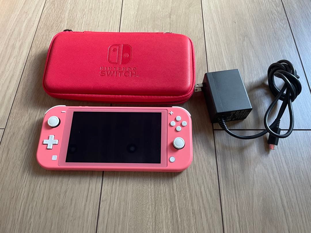 任天堂　Switch Lite/ピンク/ケース、充電器付き
