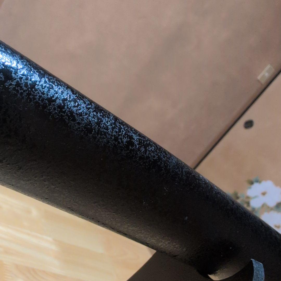 模造刀 (黒石目拵え) 打刀＋脇差し＝二振りセット＋刀掛け台　✰フルセット✰