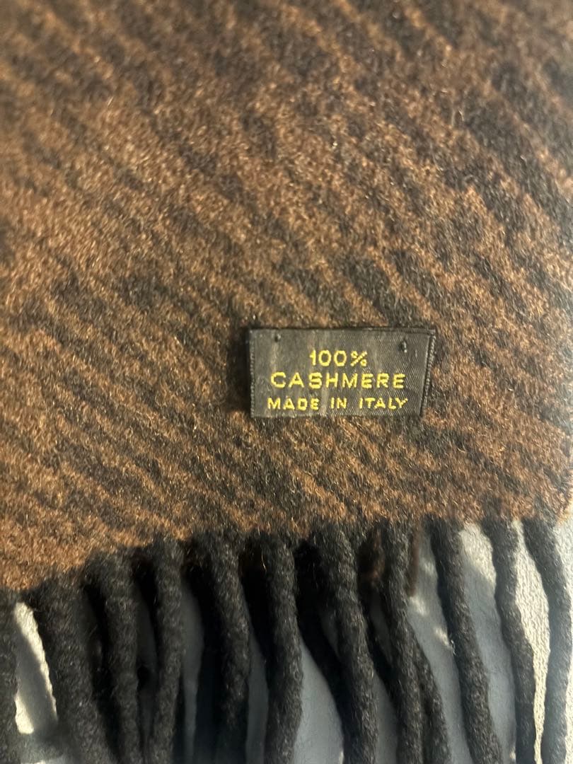 LOUIS VUITTON カシミヤマフラー ブラウン系