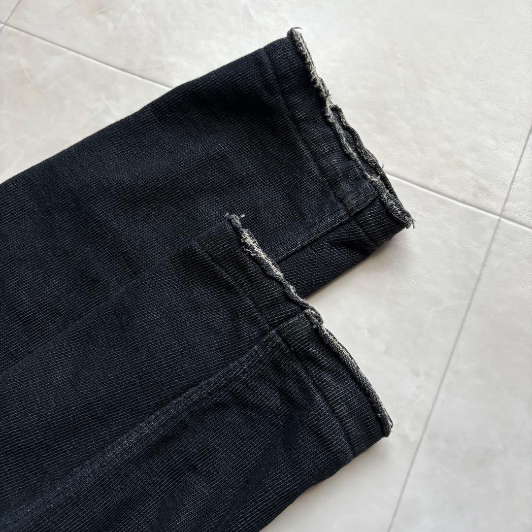 R by 45rpm インディゴ染め カバーオール 黒 3 コットン100