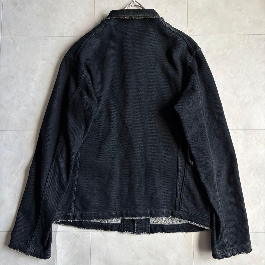 R by 45rpm インディゴ染め カバーオール 黒 3 コットン100