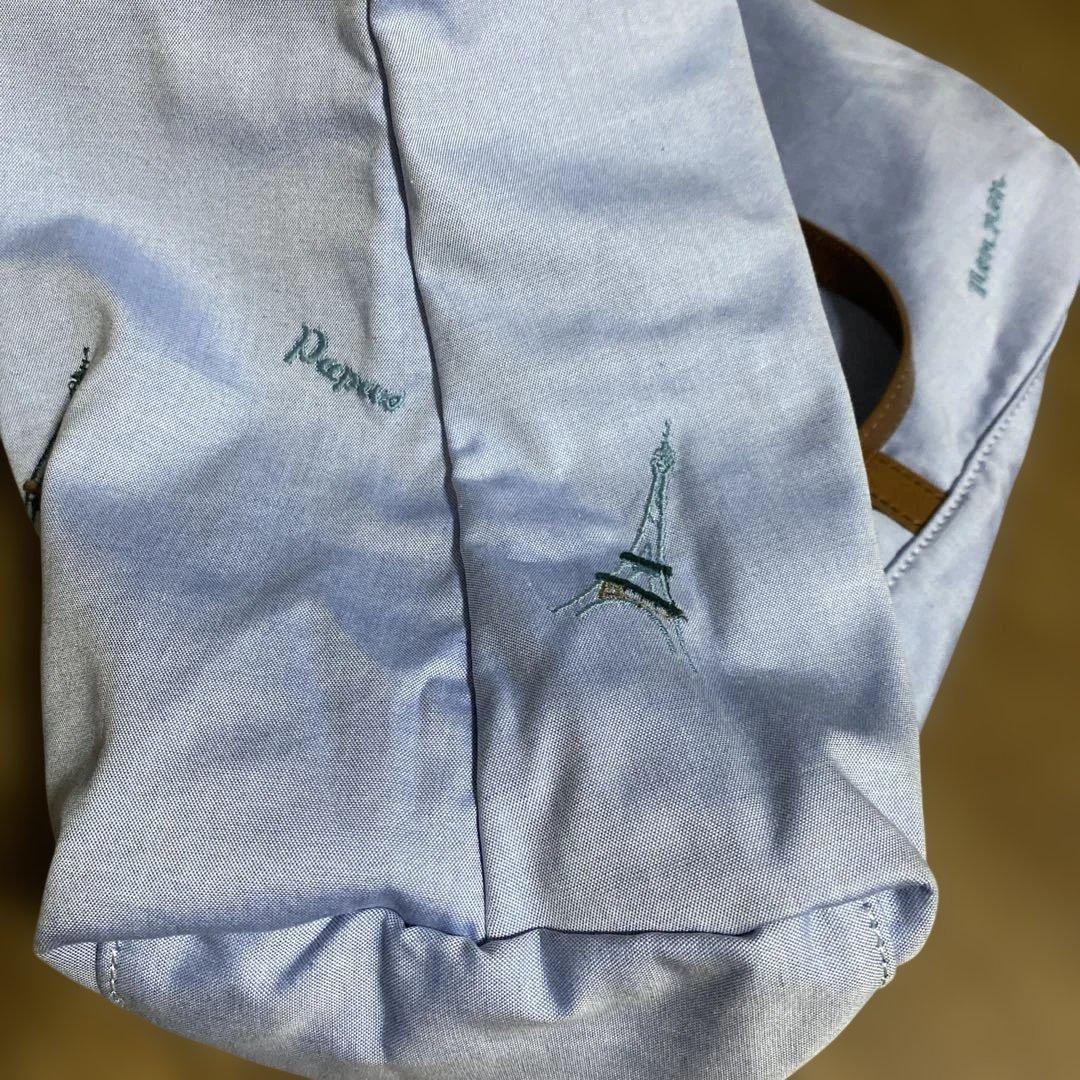 NONNON 刺繍コットン　トートバッグ