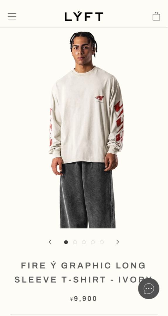 新品LYFT FIRE Y GRAPHIC LONG SLEEVE