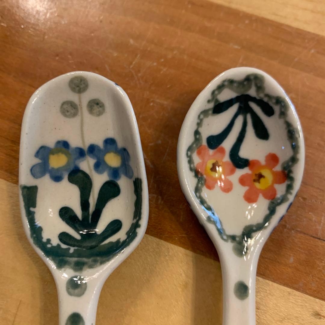 ポーリッシュ陶磁器スプーン ティーバックレスト