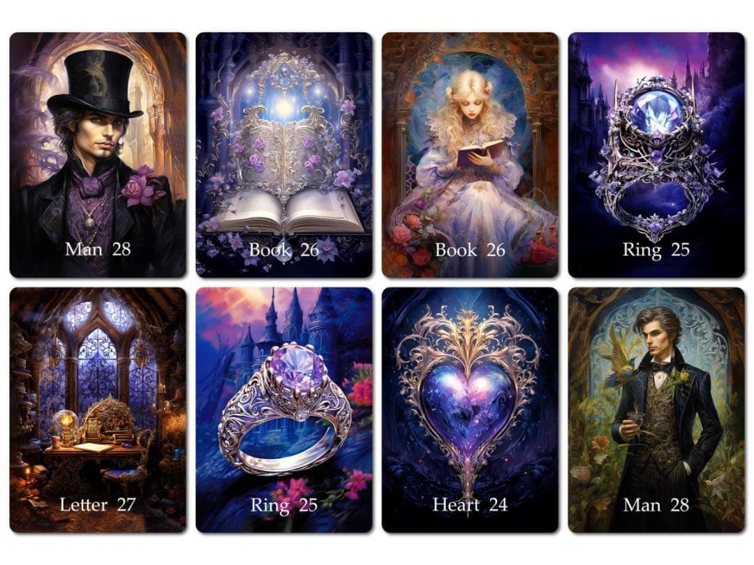 【正規品ルノルマンカード】美麗イラストの海外インディーズ✨ゴシックスタイルデッキ