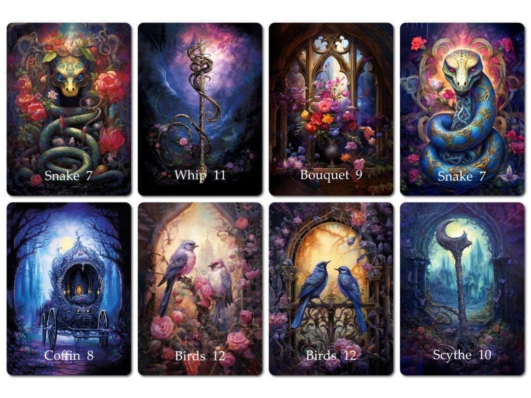 【正規品ルノルマンカード】美麗イラストの海外インディーズ✨ゴシックスタイルデッキ