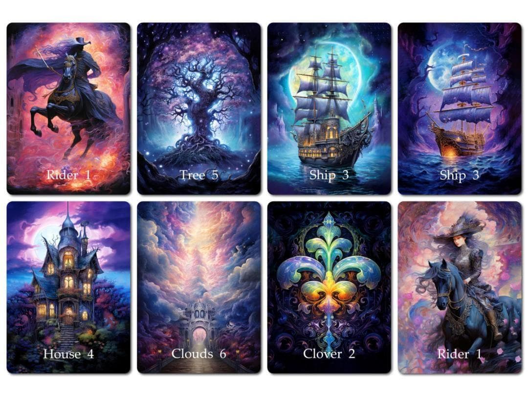 【正規品ルノルマンカード】美麗イラストの海外インディーズ✨ゴシックスタイルデッキ